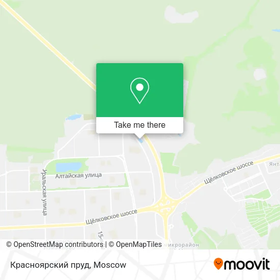 Красноярский пруд map