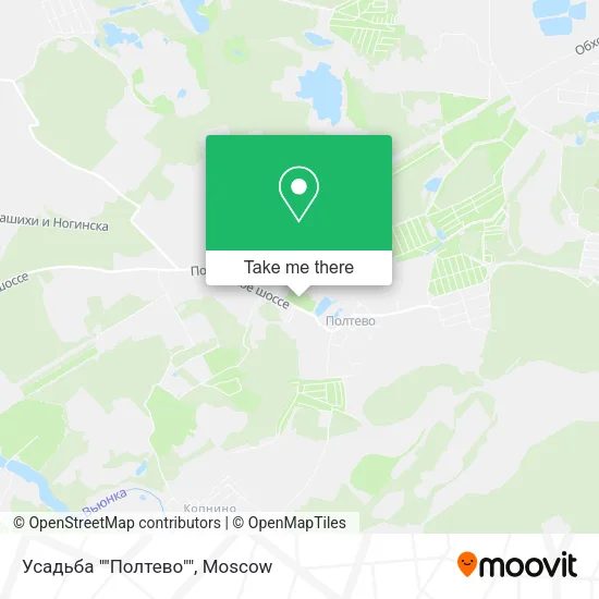 Усадьба ""Полтево"" map