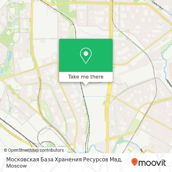 Московская База Хранения Ресурсов Мвд map