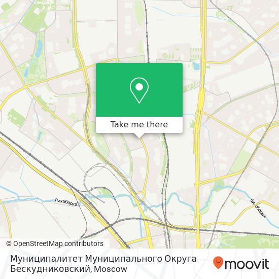 Муниципалитет Муниципального Округа Бескудниковский map