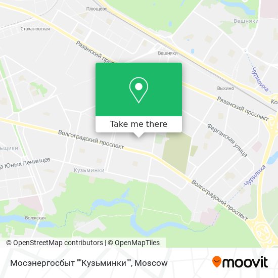 Мосэнергосбыт ""Кузьминки"" map