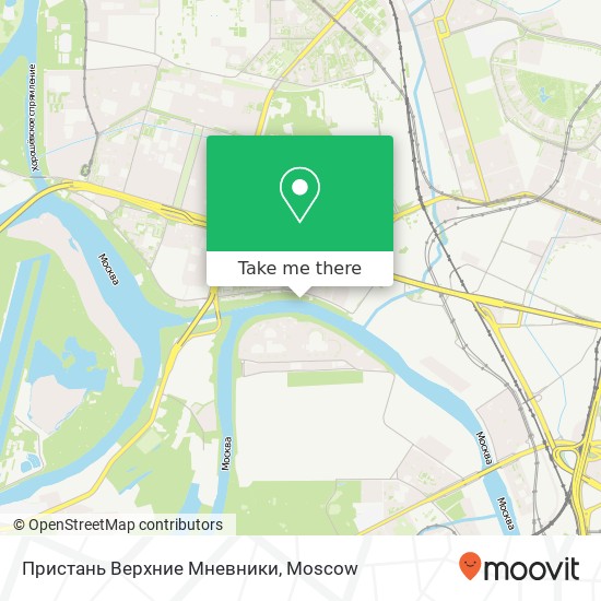 Пристань Верхние Мневники map