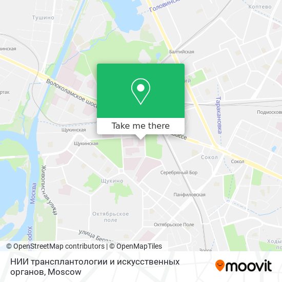 НИИ трансплантологии и искусственных органов map