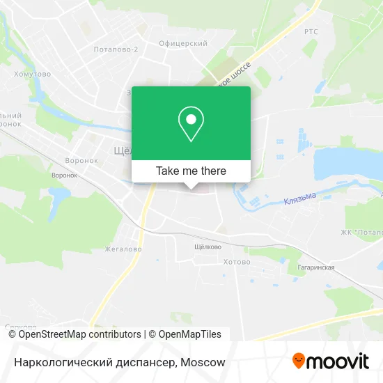 Наркологический диспансер map