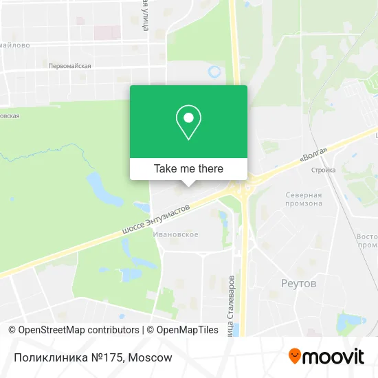 Поликлиника №175 map