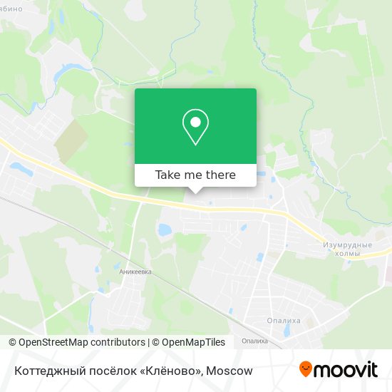 Коттеджный посёлок «Клёново» map