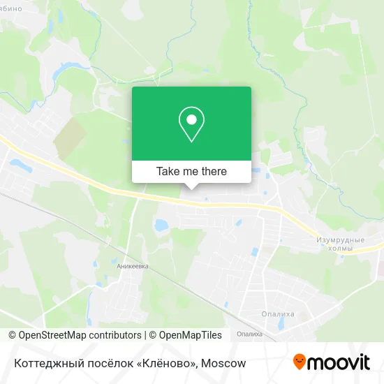 Коттеджный посёлок «Клёново» map