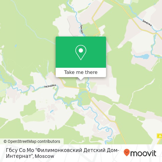 Гбсу Со Мо "Филимонковский Детский Дом-Интернат" map