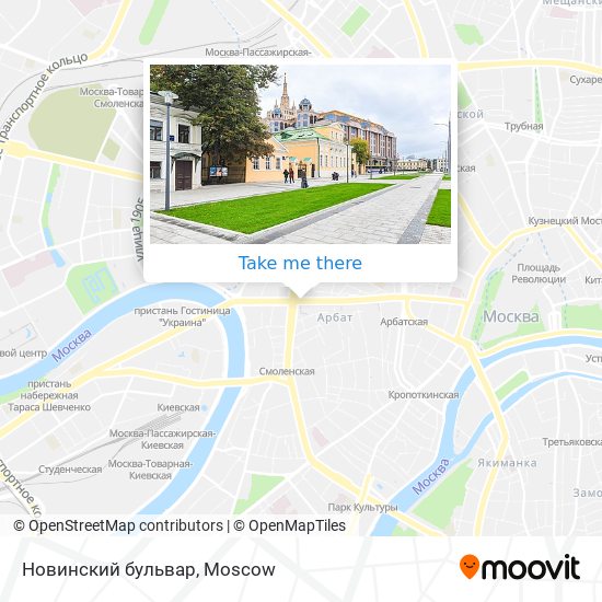 Новинский бульвар map