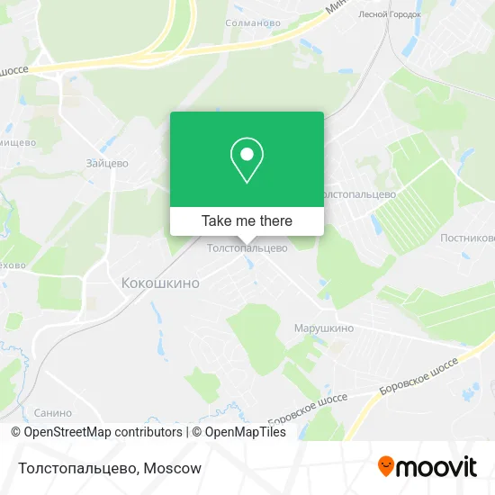 Толстопальцево map