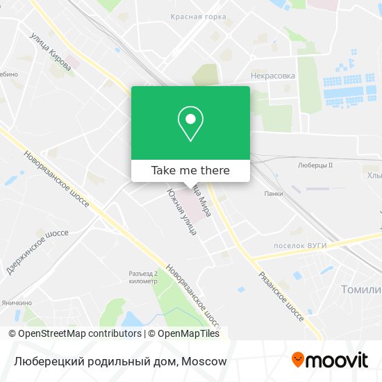 Люберецкий родильный дом map