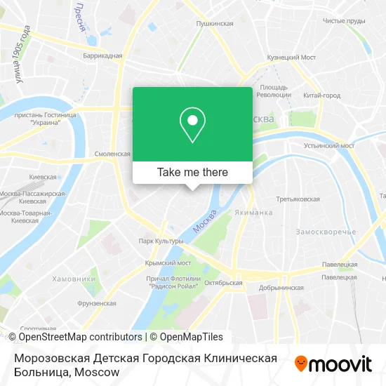 Морозовская Детская Городская Клиническая Больница map