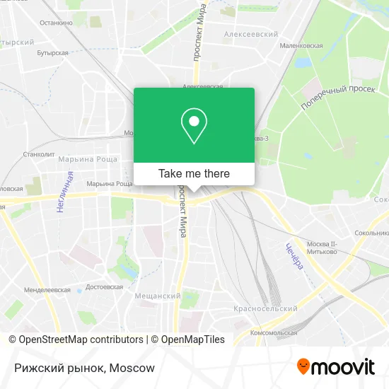 Рижский рынок map