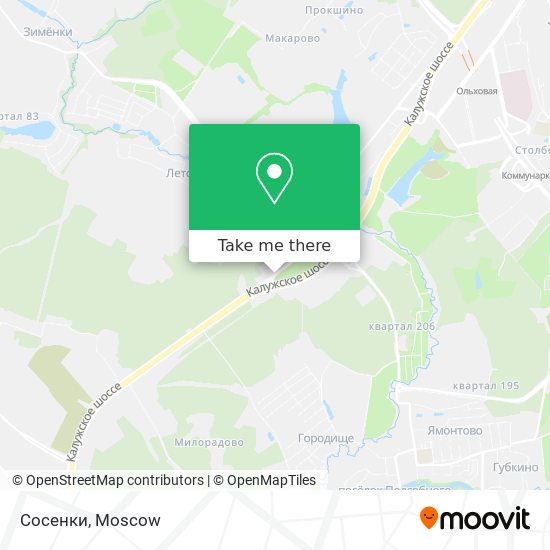 Сосенки map