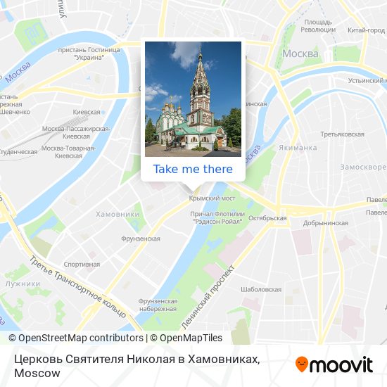 Церковь Святителя Николая в Хамовниках map