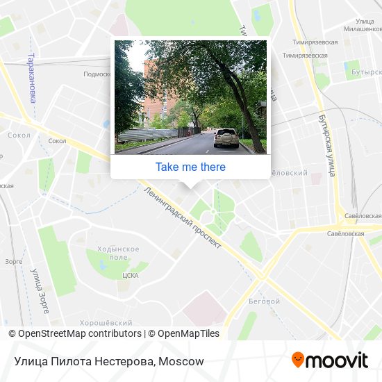 Улица Пилота Нестерова map