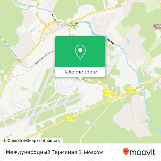 Международный Терминал B map