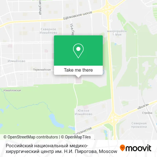 Российский национальный медико-хирургический центр им. Н.И. Пирогова map