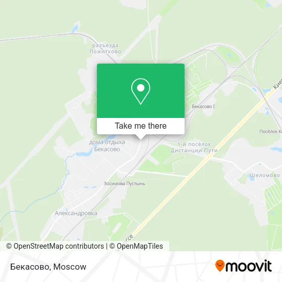 Бекасово map