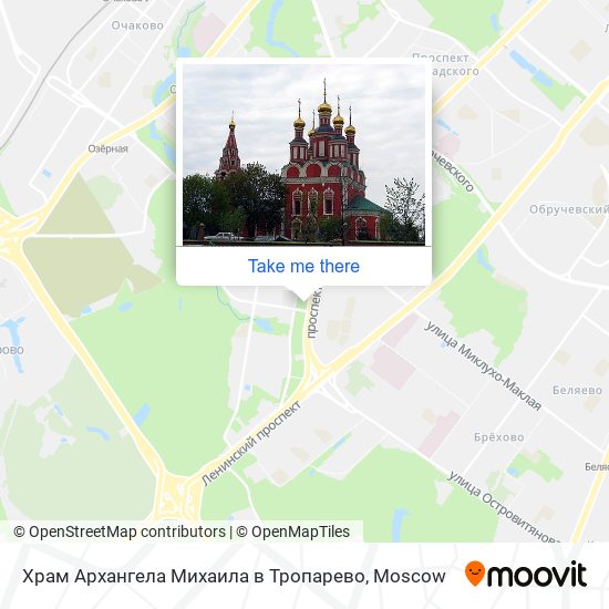 Храм Архангела Михаила в Тропарево map