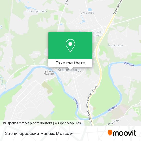 Звенигородский манеж map