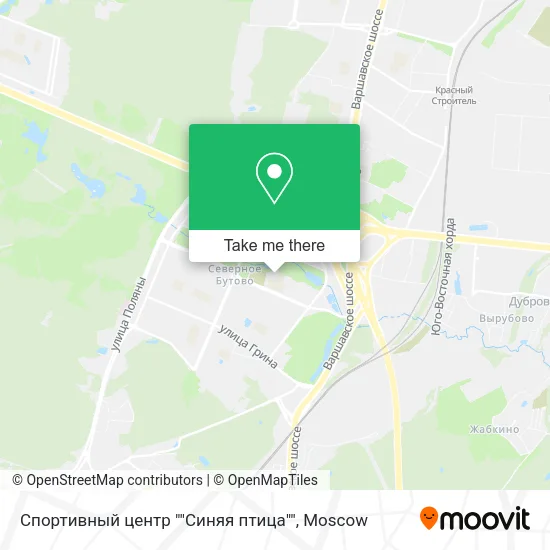 Спортивный центр ""Синяя птица"" map