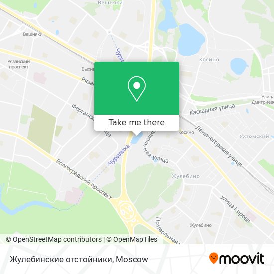 Жулебинские отстойники map