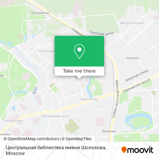 Центральная библиотека имени Шолохова map