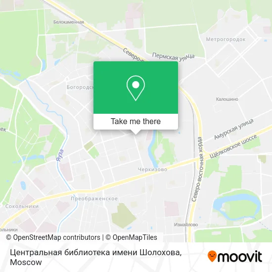 Центральная библиотека имени Шолохова map