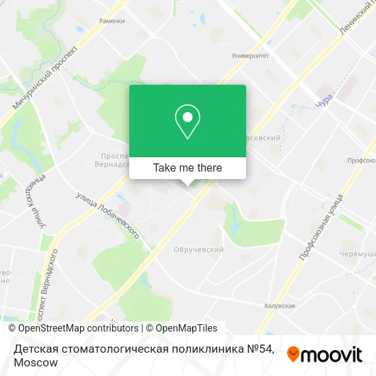 Детская стоматологическая поликлиника №54 map