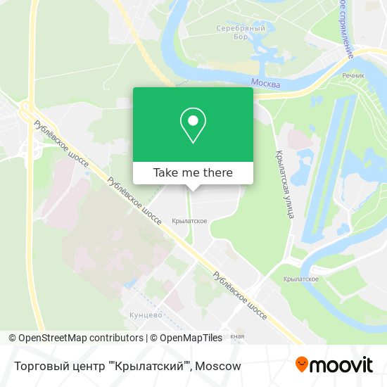 Торговый центр ""Крылатский"" map