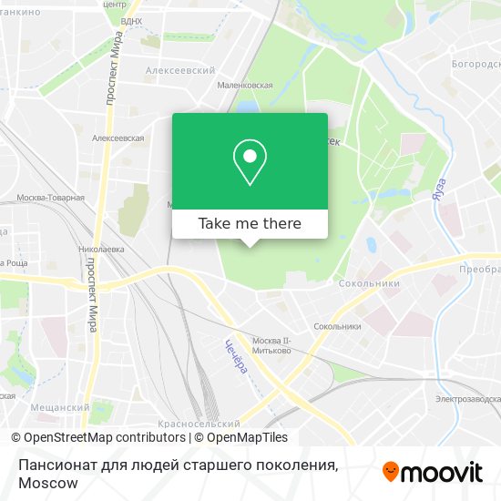 Пансионат для людей старшего поколения map