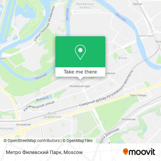 Метро Филевский Парк map