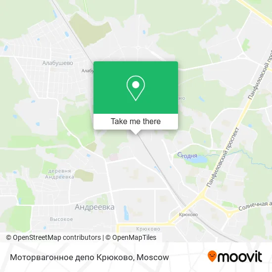 Моторвагонное депо Крюково map
