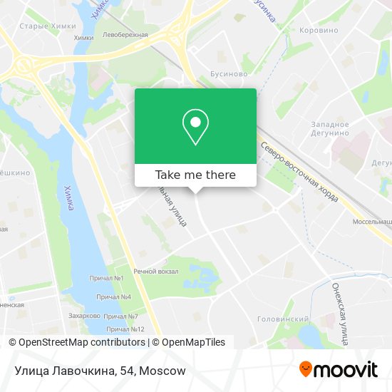 Улица Лавочкина, 54 map