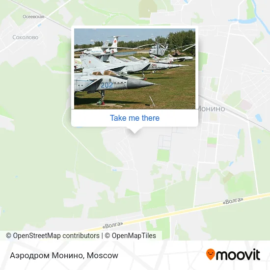 Аэродром Монино map