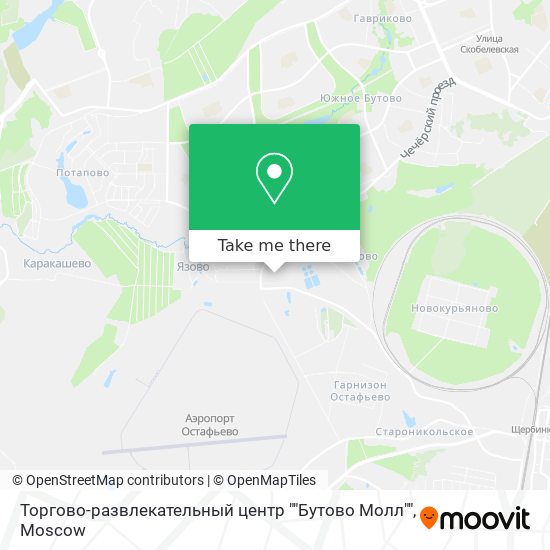 Торгово-развлекательный центр ""Бутово Молл"" map