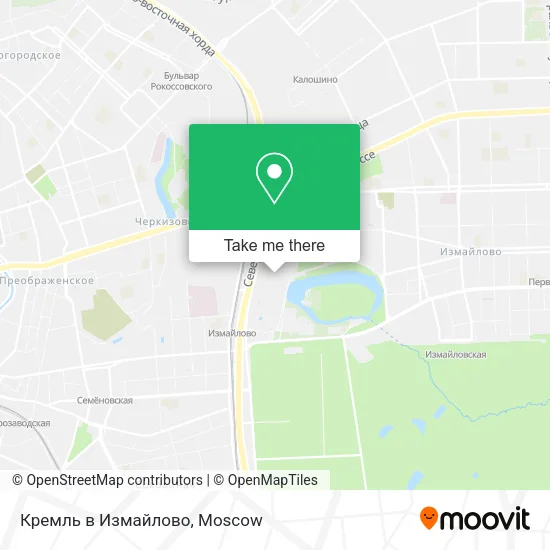 Кремль в Измайлово map