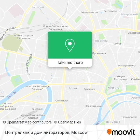 Центральный дом литераторов map