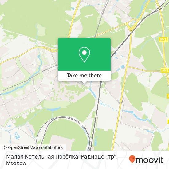 Малая Котельная Посёлка "Радиоцентр" map