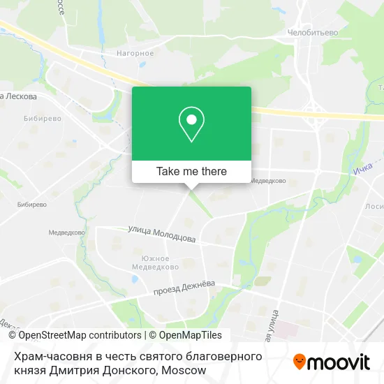 Храм-часовня в честь святого благоверного князя Дмитрия Донского map