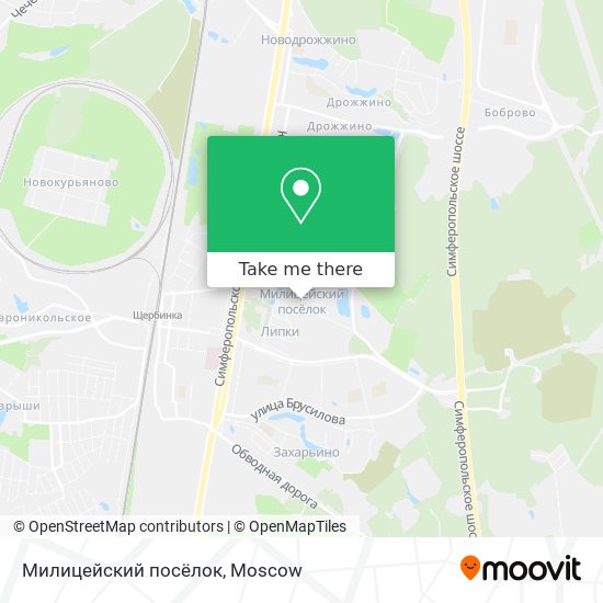 Милицейский посёлок map