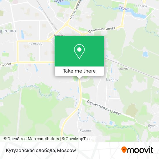 Кутузовская слобода map