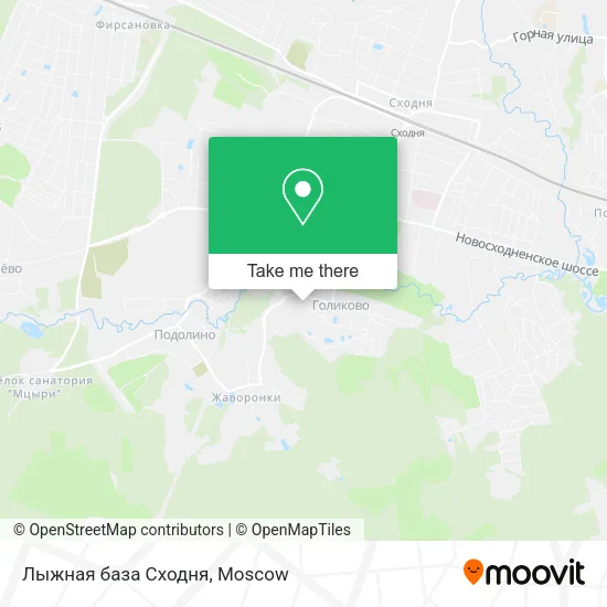 Лыжная база Сходня map