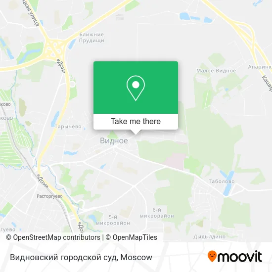 Видновский городской суд map