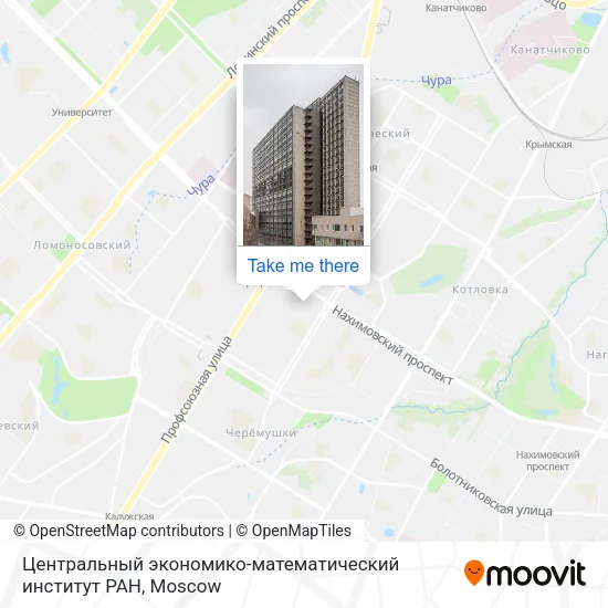 Центральный экономико-математический институт РАН map