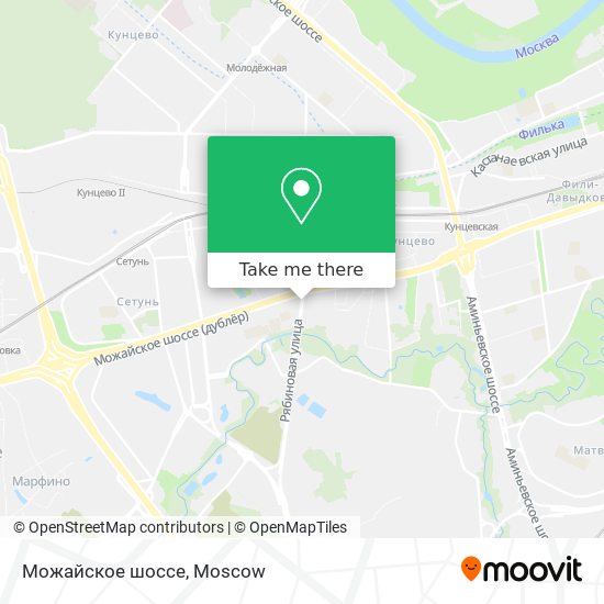 Можайское шоссе map