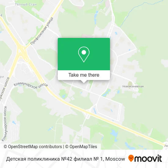 Детская поликлиника №42 филиал № 1 map