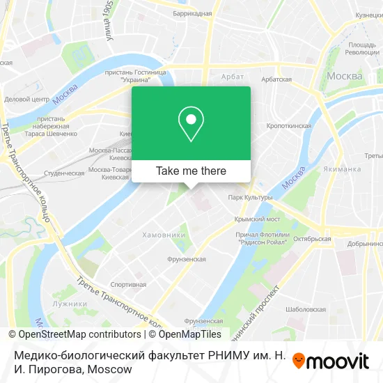 Медико-биологический факультет РНИМУ им. Н. И. Пирогова map