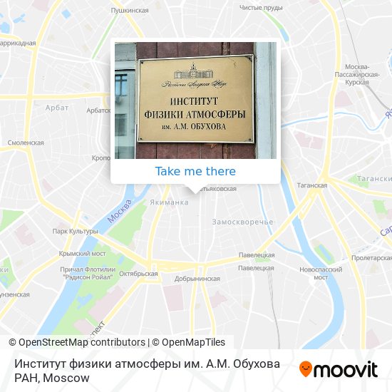 Институт физики атмосферы им. А.М. Обухова РАН map